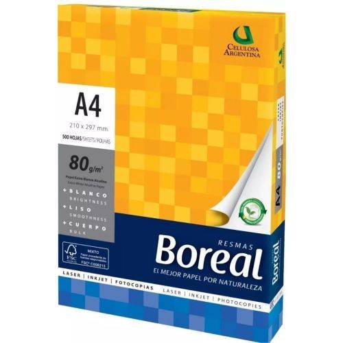Resma Boreal A4 *80Gr