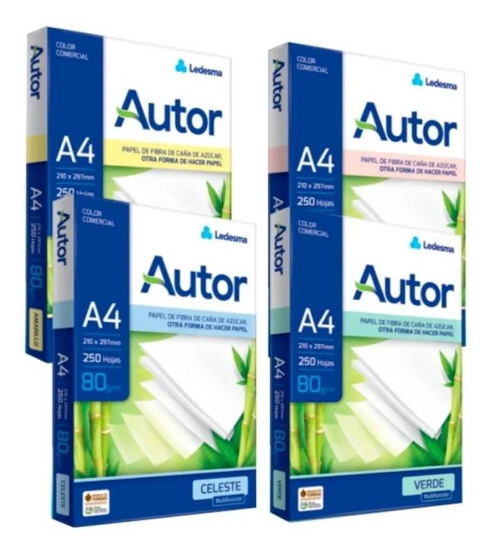 Resma Autor A4 *80Gr Color 250H