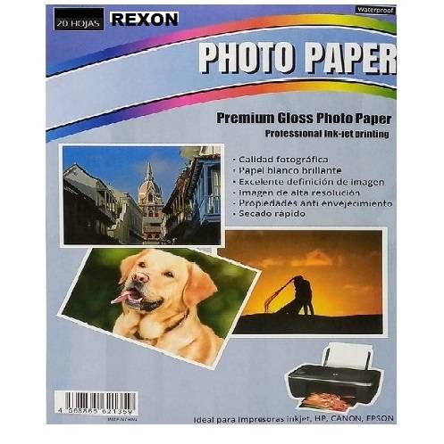 Papel Foto Rexon 135 *20Hj Adhesivo