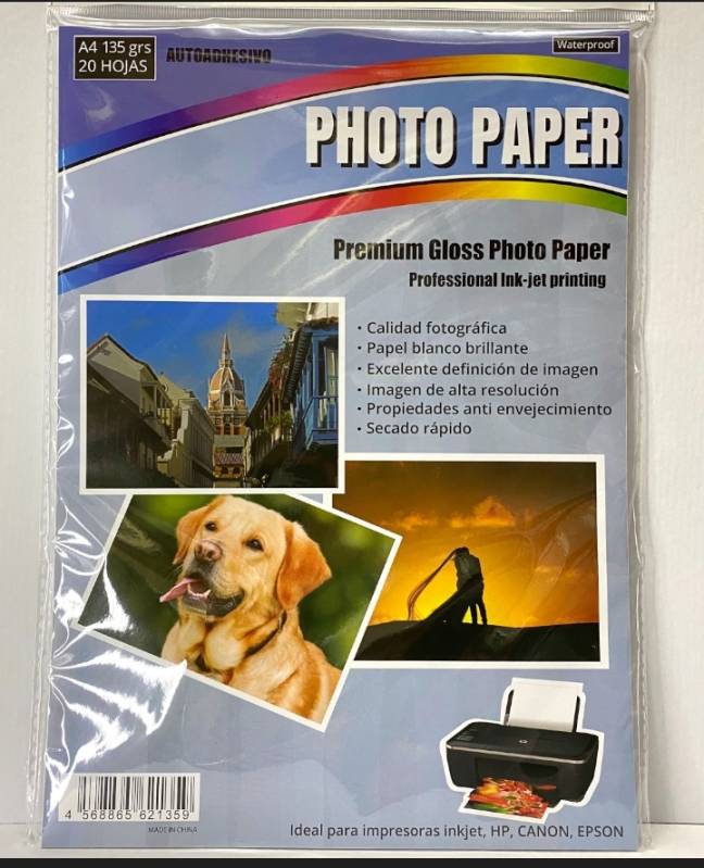 Papel Foto Rexon 135 *20Hj Adhesivo