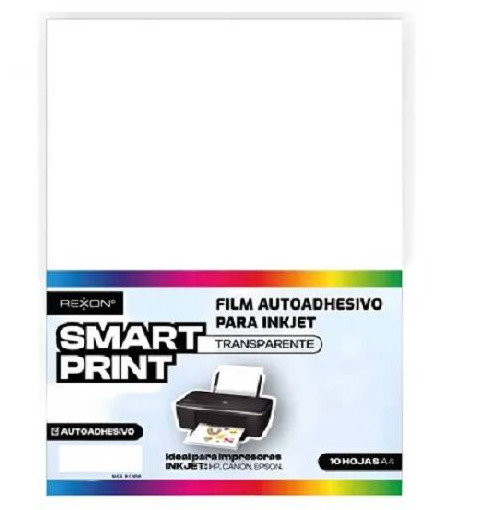 Film Adhesivo Transparente A4 *10Hj