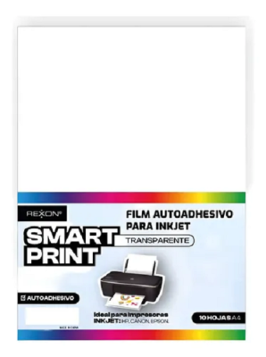 Film Adhesivo Transparente A4 *10Hj