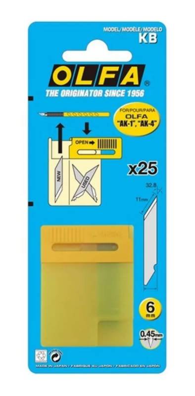 Rep.cuchilla Olfa 6Mm *25
