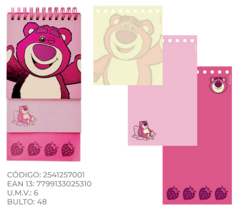 Lotso Anotador Con Capas 7001