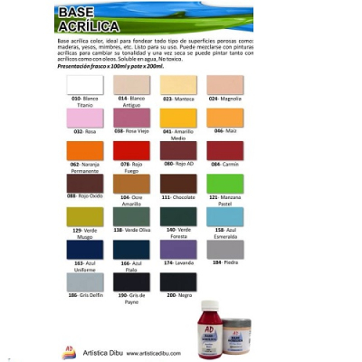 Base Acrilica * 200Cc Ad 186 Al 200
