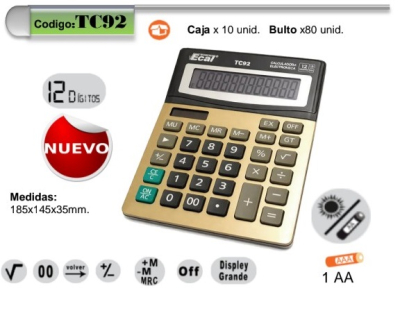 Calculadora Ecal Tc92
