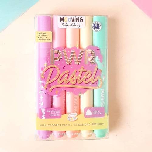 Resaltador Mooving Pastel *5