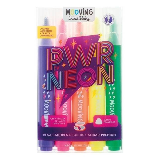 Resaltador Mooving Neon *5