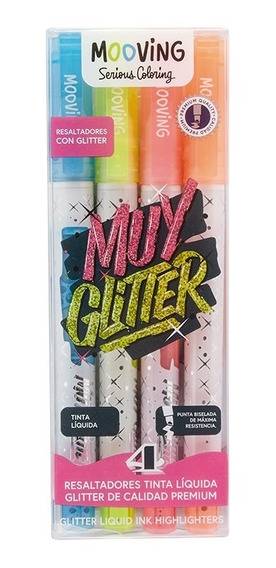 Resaltador Mooving Glitter *4