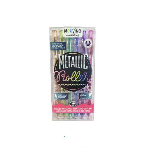 Bol.roller Gel *6 Mooving Metallic