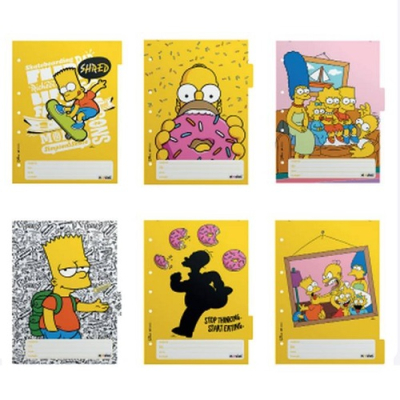 Separadores A4 Simpsons 2027