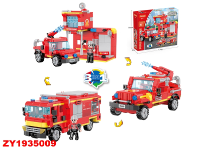 Cogo Bomberos 3 En 1 362Pcs Zy5009