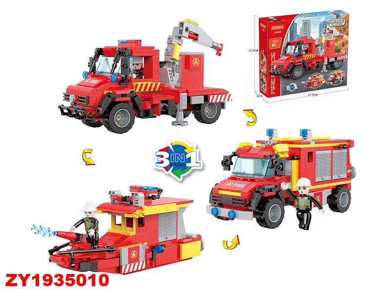 Cogo Bomberos 3 En 1 216Pcs Zy5010
