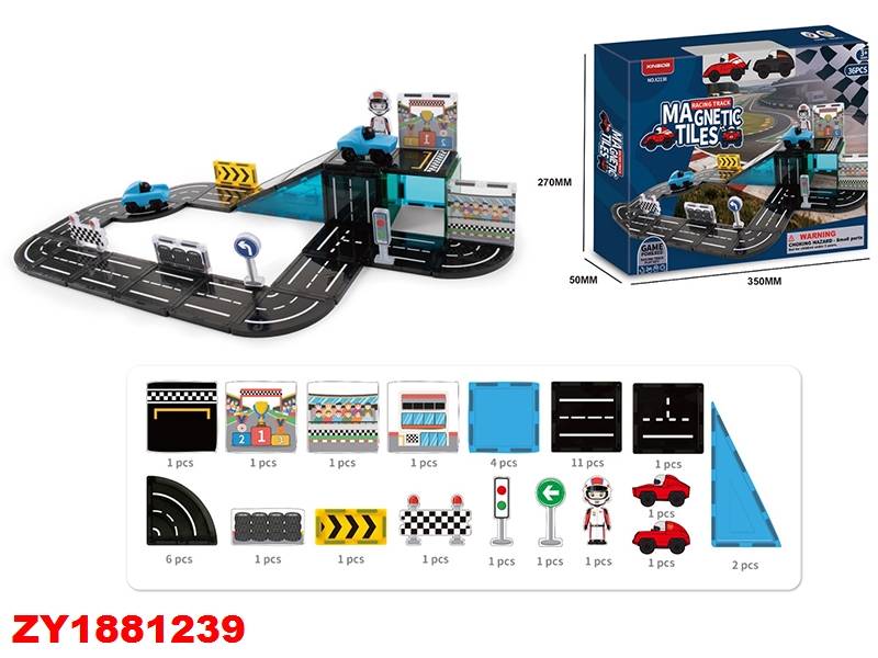 Pista Auto Magnetica 36Pc Zy1881239