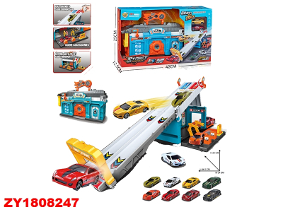 Pista Garaje Con Autos Zy1808247