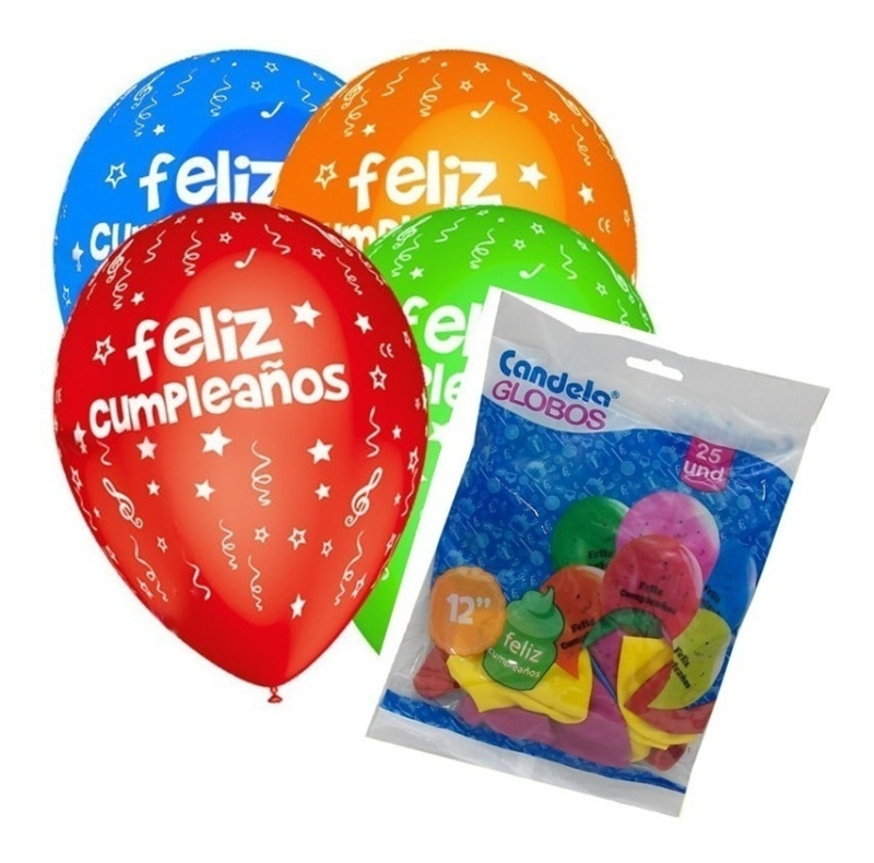 Globos 12 F.cumple Candela *25