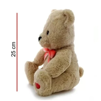 Oso Sentado Moño Y Corazon 8112