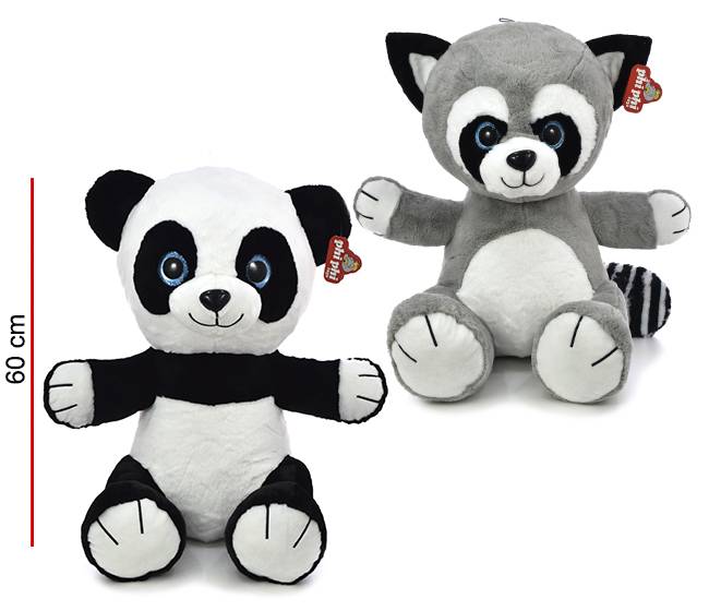 Mapache Y Panda Sentado 60Cm4498