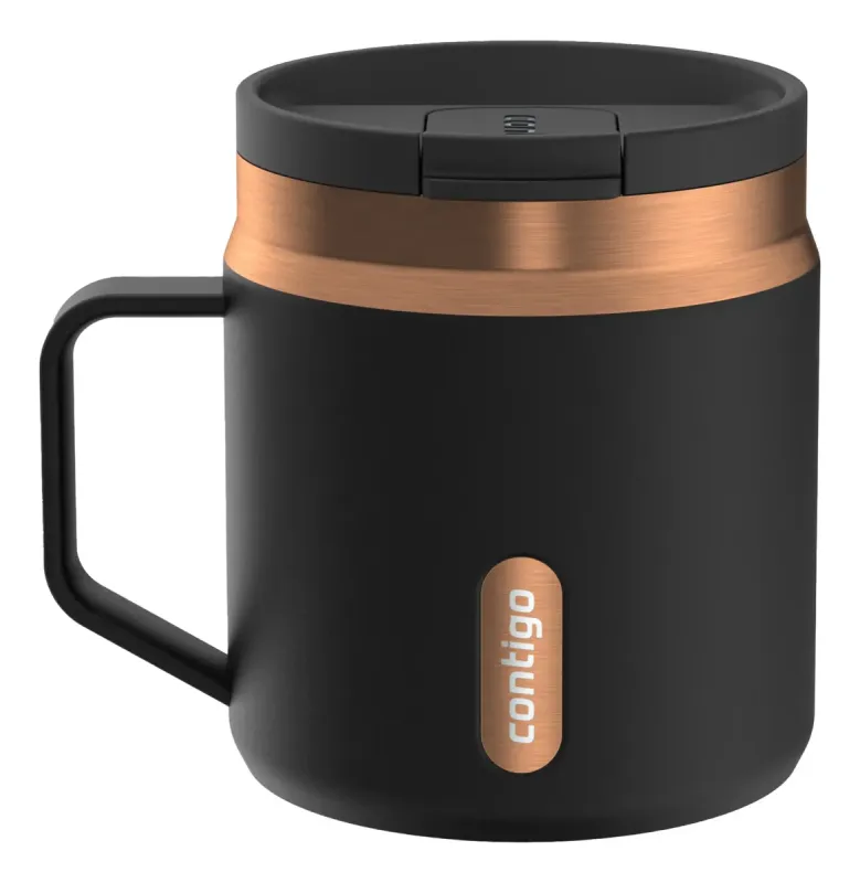 Contigo Taza Mug Snap 414Ml Neg/Oro