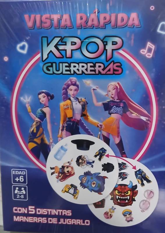 Cartas Dobble Guerreras K-Pop